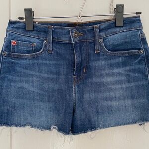 Hudson denim cut off shorts "Gracie" mid rise size 25